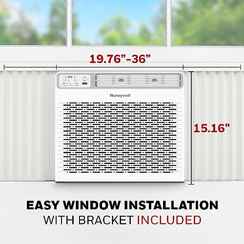 Honeywell 12,000 Btu Digital Window Air Conditioner, Remote, Led Display, 4 Modes, Eco, 550 Sq Ft Coverage