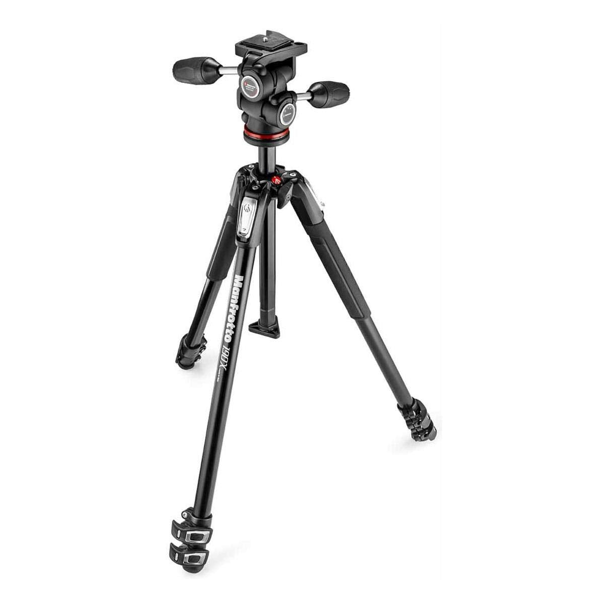 Manfrotto 190X 3 Section Aluminum Tripod With 804 Mk Ii 3 Way Pan/Tilt Head