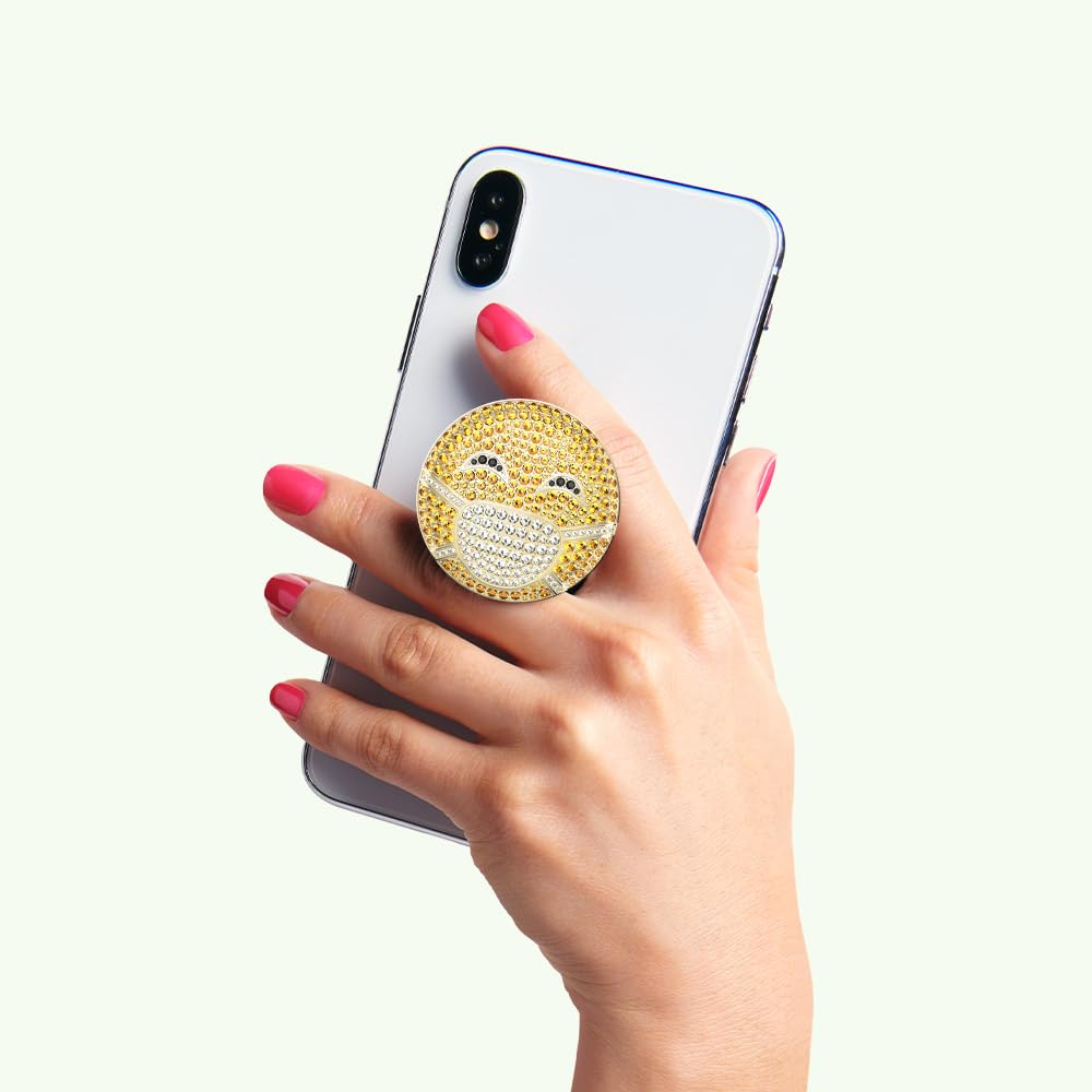 Popsockets Phone Grip With Expanding Kickstand, Popsockets For Phone   Resting Mask Face