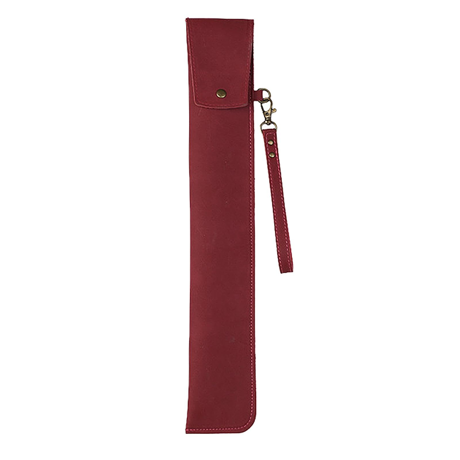 Merishopp Drumstick Bag Drum Accessory Drumstick Case For Playing Practicing Household Red