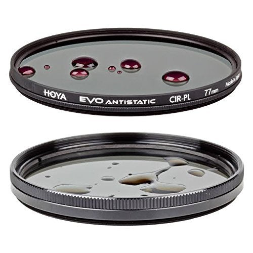 Hoya Evo Antistatic Cpl Circular Polarizer Filter   82Mm   Dust / Stain / Water Repellent, Low Profile Filter Frame