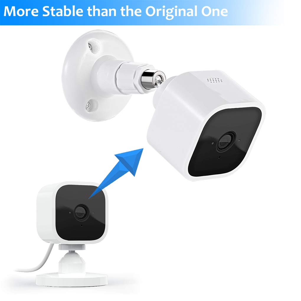 Blink Mini Camera Wall Mount Bracket, 360 Degree Adjustable Camera Mount Stand For Blink Mini Indoor Camera, Also Fit For Blink