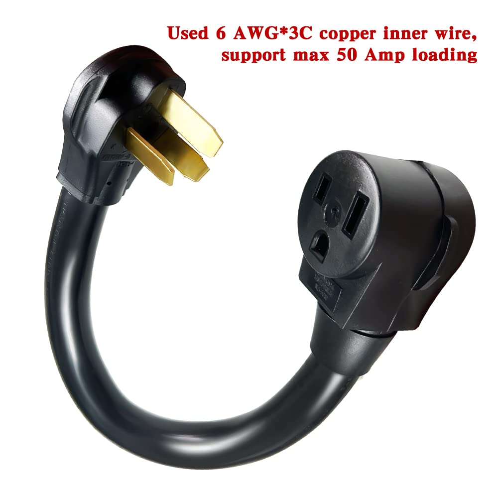 Nema 10 50P To Welder 6 50R Welding Adapter Cord 50A 250V