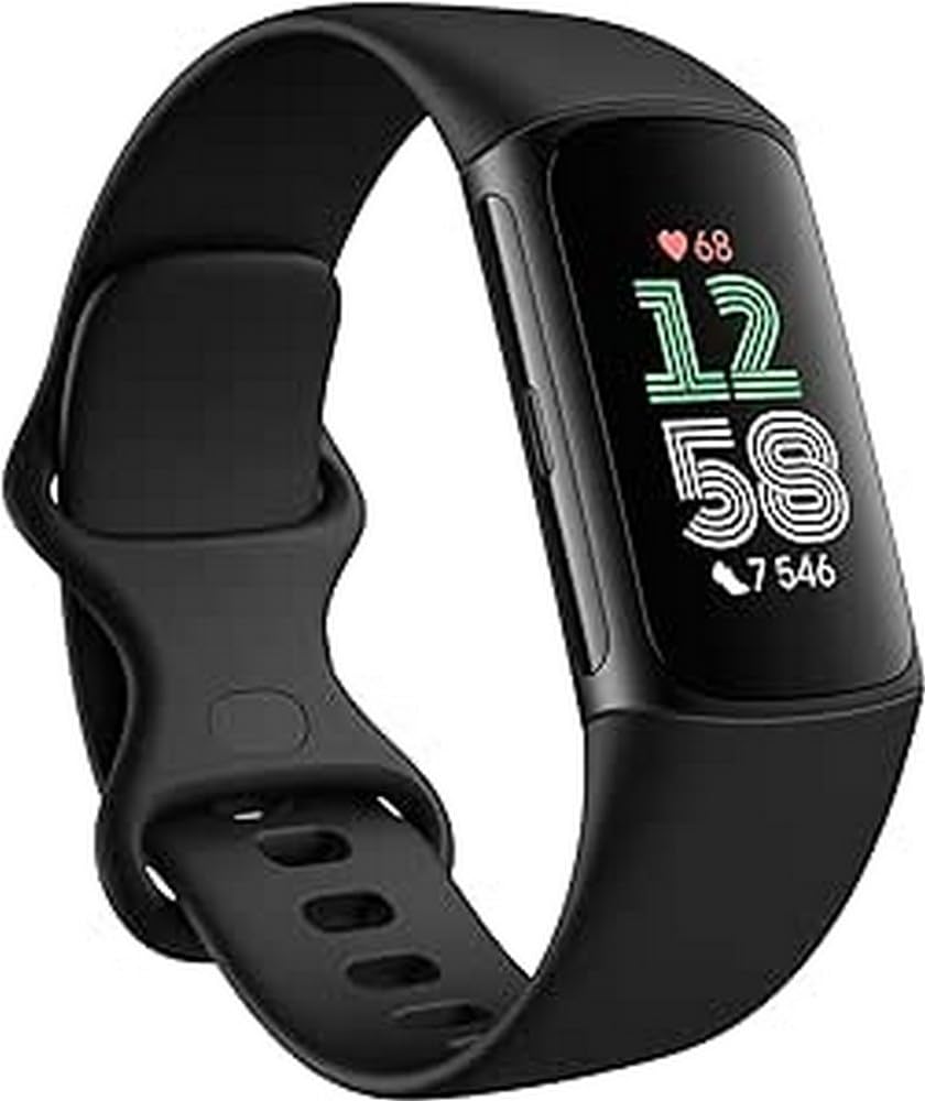 Fitbit Charge 6 Activity Tracker - Heart Rate Monitoring, 7-Day Battery, Google Apps, Maps & Wallet, Comprehensive Health Insigh