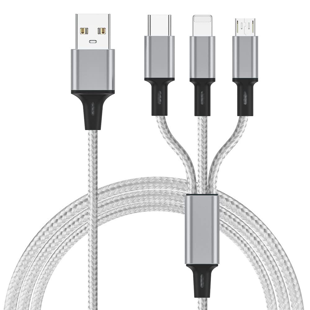 Usb Charge Cable With Micro And Type C For E Readers, Compatible With Kindle Paperwhite (All Models), Barnes And Noble, Oasis (A