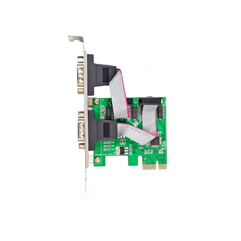 X-Media Xm-Pex-2S Pci-E 2-Port Dual Db9 Serial / Rs232 Port Pci Express (Pcie X1) Adapter Card - Wch382L Chipset - 16C550/16C552
