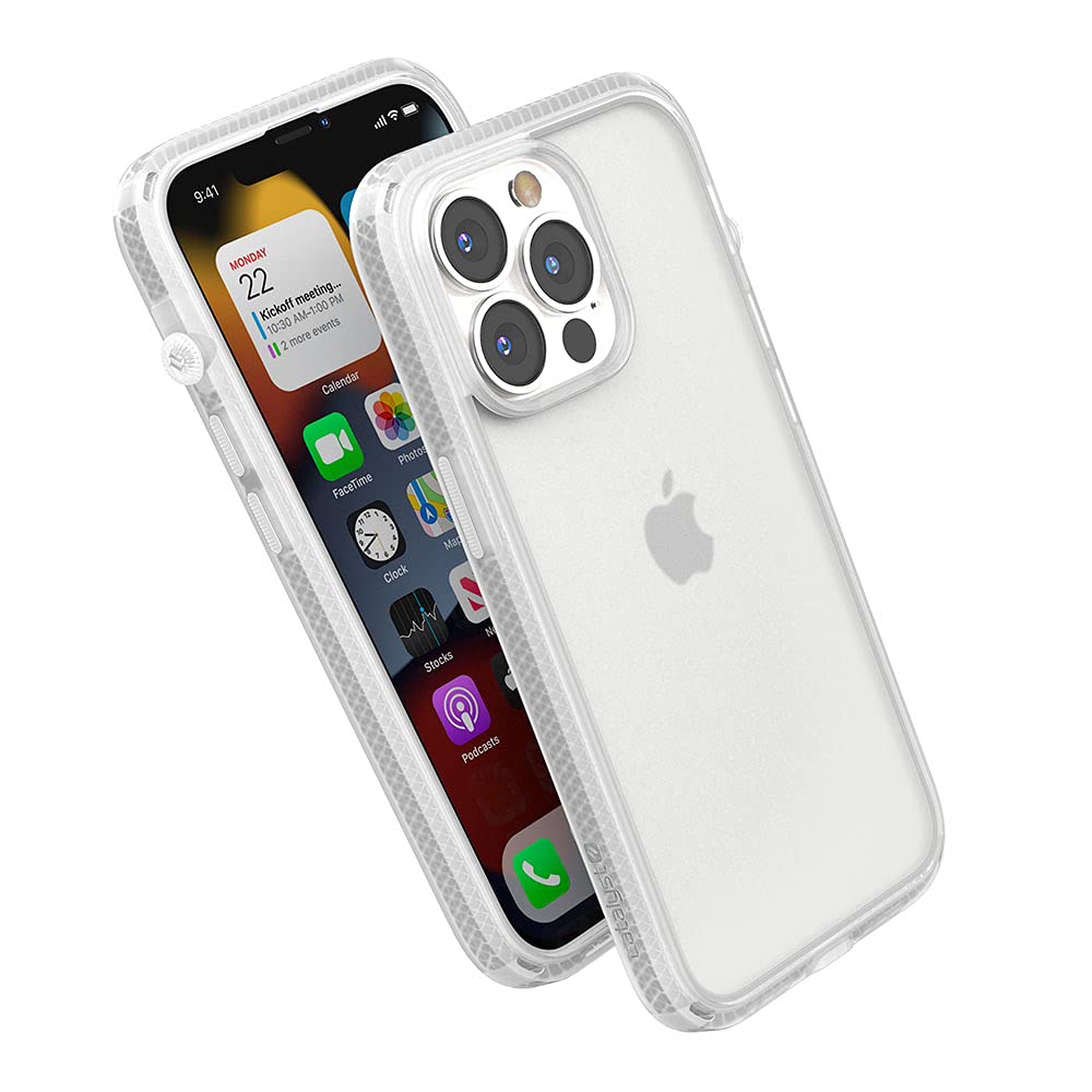 Catalyst Iphone 13 Pro Case Influence Series Slim Case, Finger Print Safe Cases, Drop Proof Phone, With Lanyard (Clear)