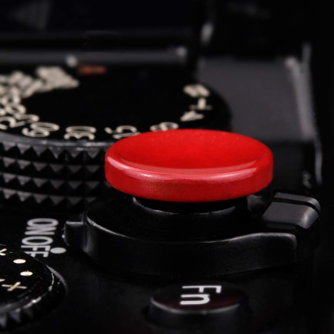 Soft Shutter Release Button (2 Pack/Red) High End Concave Camera Shutter Button