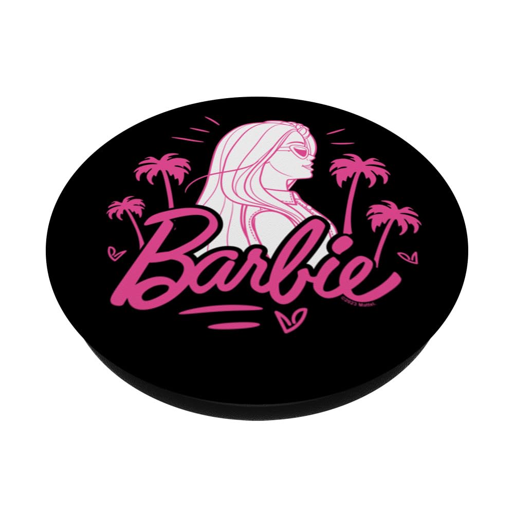 Barbie   Barbie With Palm Trees Logo Popsockets Standard Popgrip