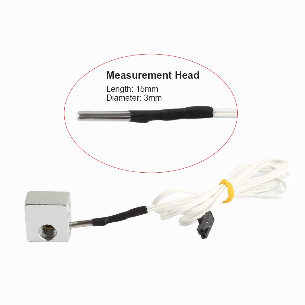 Fysetc Prus I3 Mk3 Upgrade Hotend Parts Ht Ntc100K Thermistor Sensor High Temperature +250 Degrees 2 Pins For 3D Printer Mk3 Ext