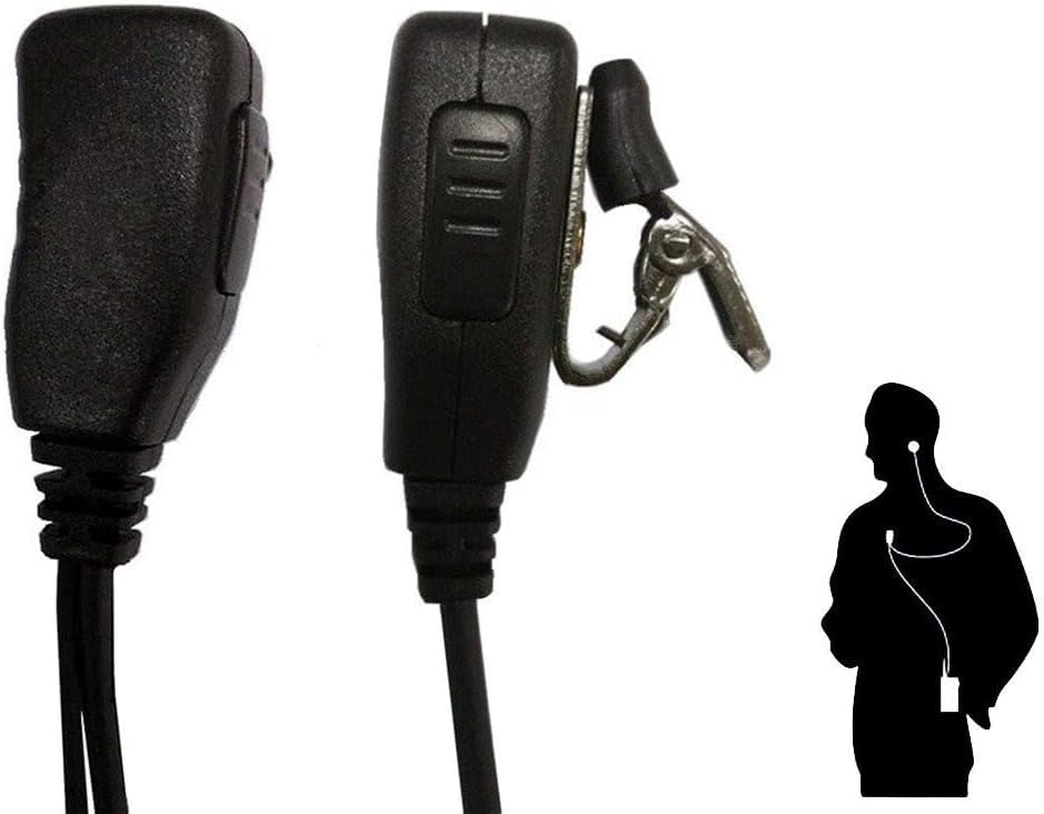 Airsn 2 Pin Fbi Earpiece For Walkie Talkie With Clear Sound Ptt Mic&So ...