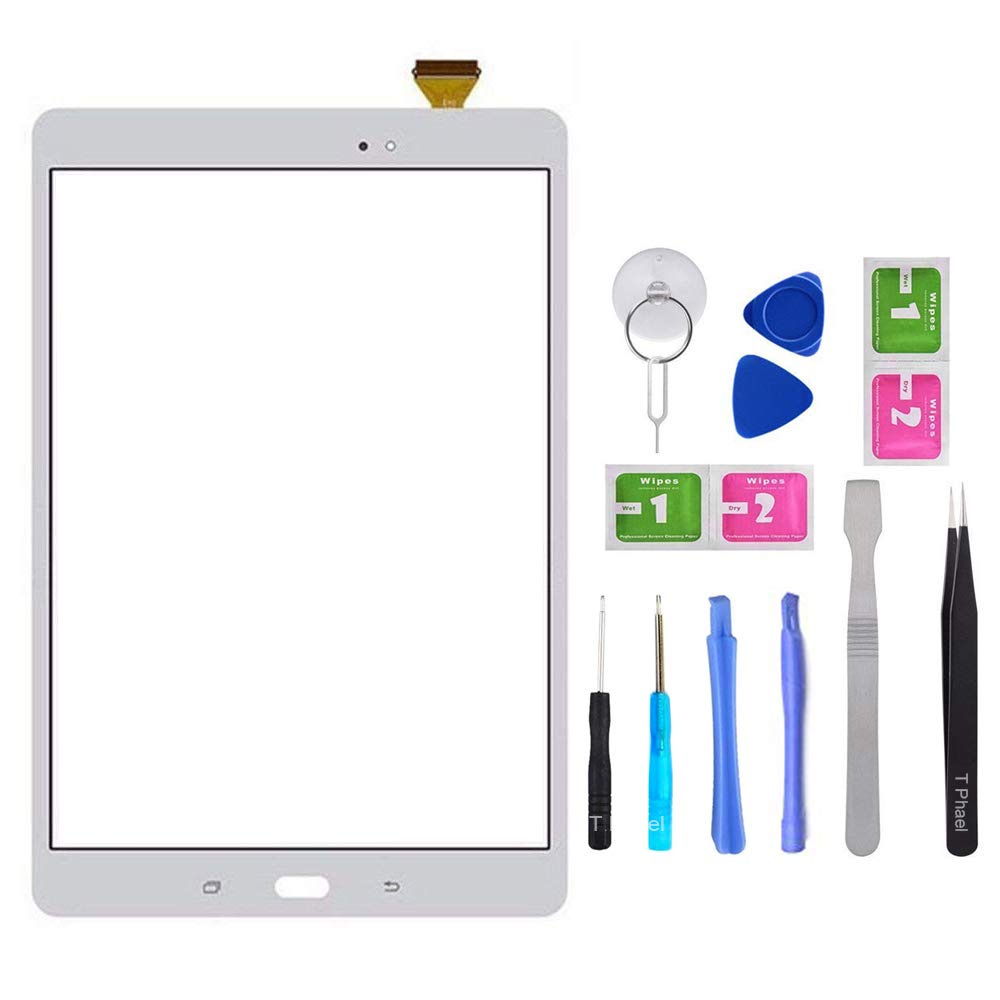 T Phael White Touch Screen Digitizer For Samsung Galaxy Tab A 9.7''   Glass Replacement For Sm T550 Sm T555 T550 T555 (Not Inclu