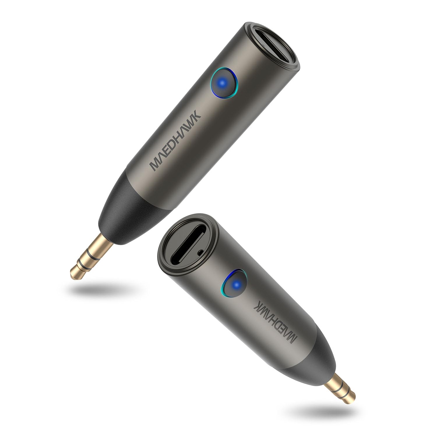 Maedhawk 5.3 Car Bluetooth Aux Adapter, [Stable Connection] 3.5Mm Bluetooth Adapter Wireless Audio Receiver For Car Home Stereo Wired Headphones Speaker, Hands Free Calls [Enhanced Mic], [1 Piece]