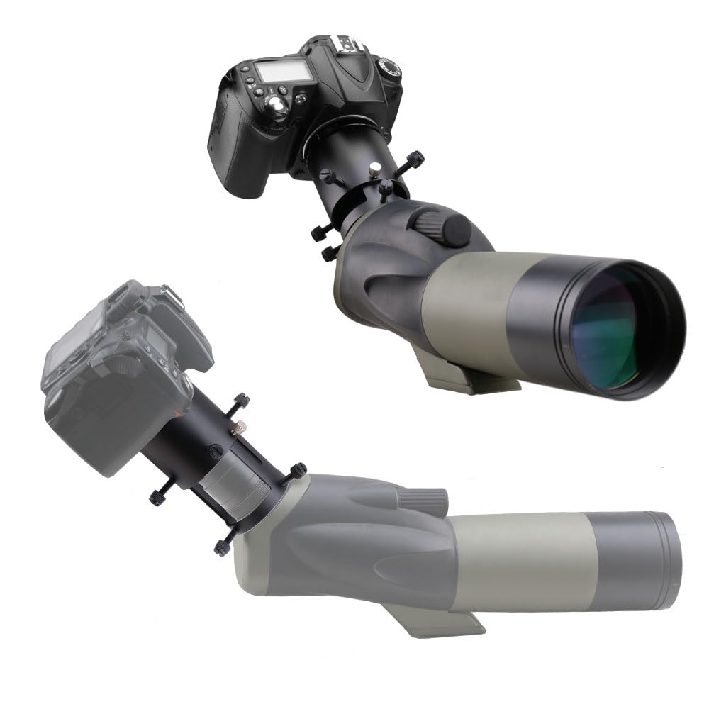 Starboosa Adjustable Extension Spotting Scope Camera Adapter Mount   For Canon Slr Cameras   Includes T Ring   Perfect For Birding And Photography