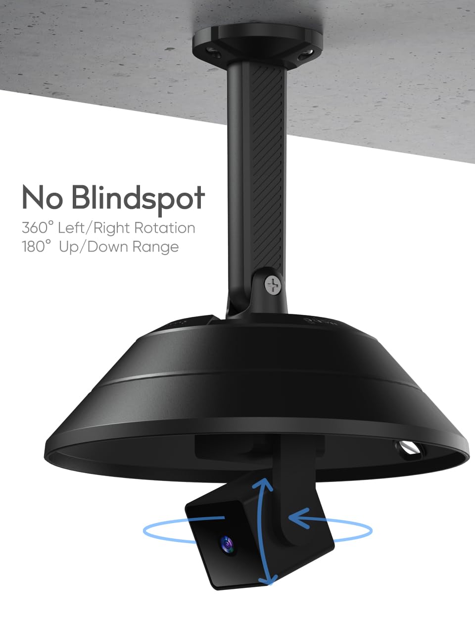 Gcioii 2 Pack Wall Mount And Weatherproof Protective Cover For Wyze Cam Pan V3/V2/V1, Blink Mini Pan Tilt, Eufy Cam E220 (Black,