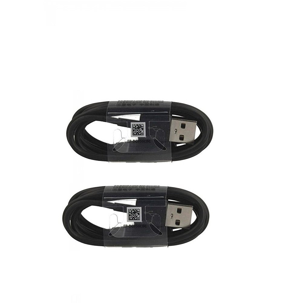 Two (2) Oem Samsung Usb C Data Charging Cables For Galaxy S9/S9 Plus/S8/S8+/Note8   Black Ep Dg950Cbe  Bulk Packaging