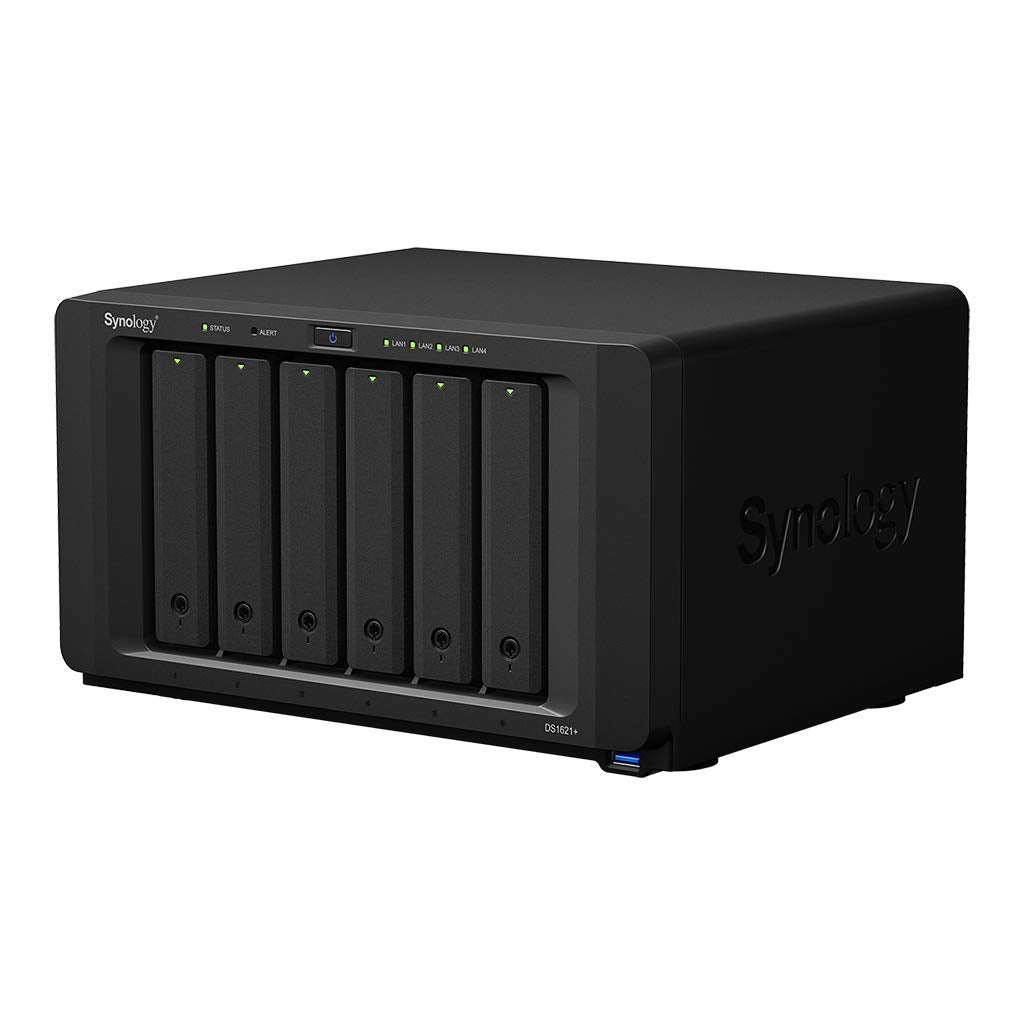 Synology Diskstation Ds1621+ Nas Server With Ryzen 2.2Ghz Cpu, 4Gb Memory, 6-Bay, 24Tb Bundle With 6X 4Tb Wd Red Plus