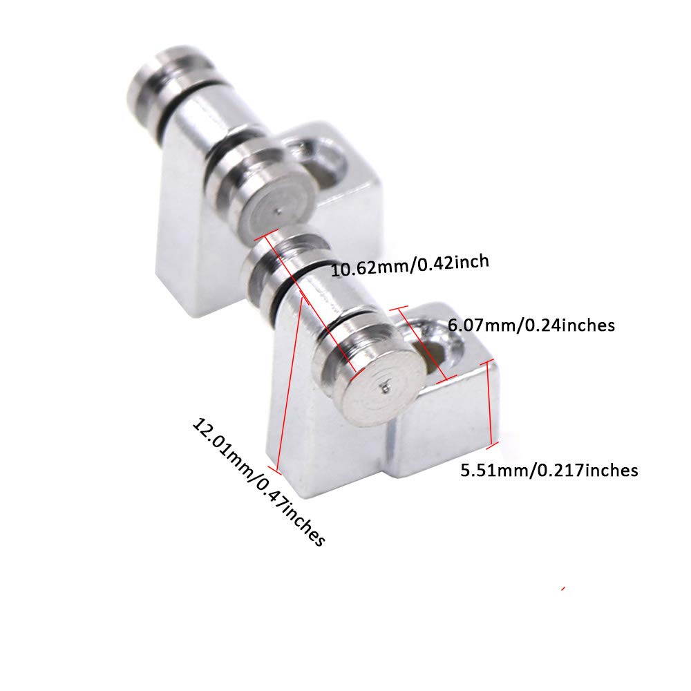 Disens Set Of 2 Roller String Tree Roller String Guides Retainer For Electric Guitars   Perfect For Stratocaster And Telecaster