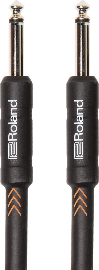 Roland Black Series Instrument Cable, Straightstraight 14 Inch Jack, 3 Feet