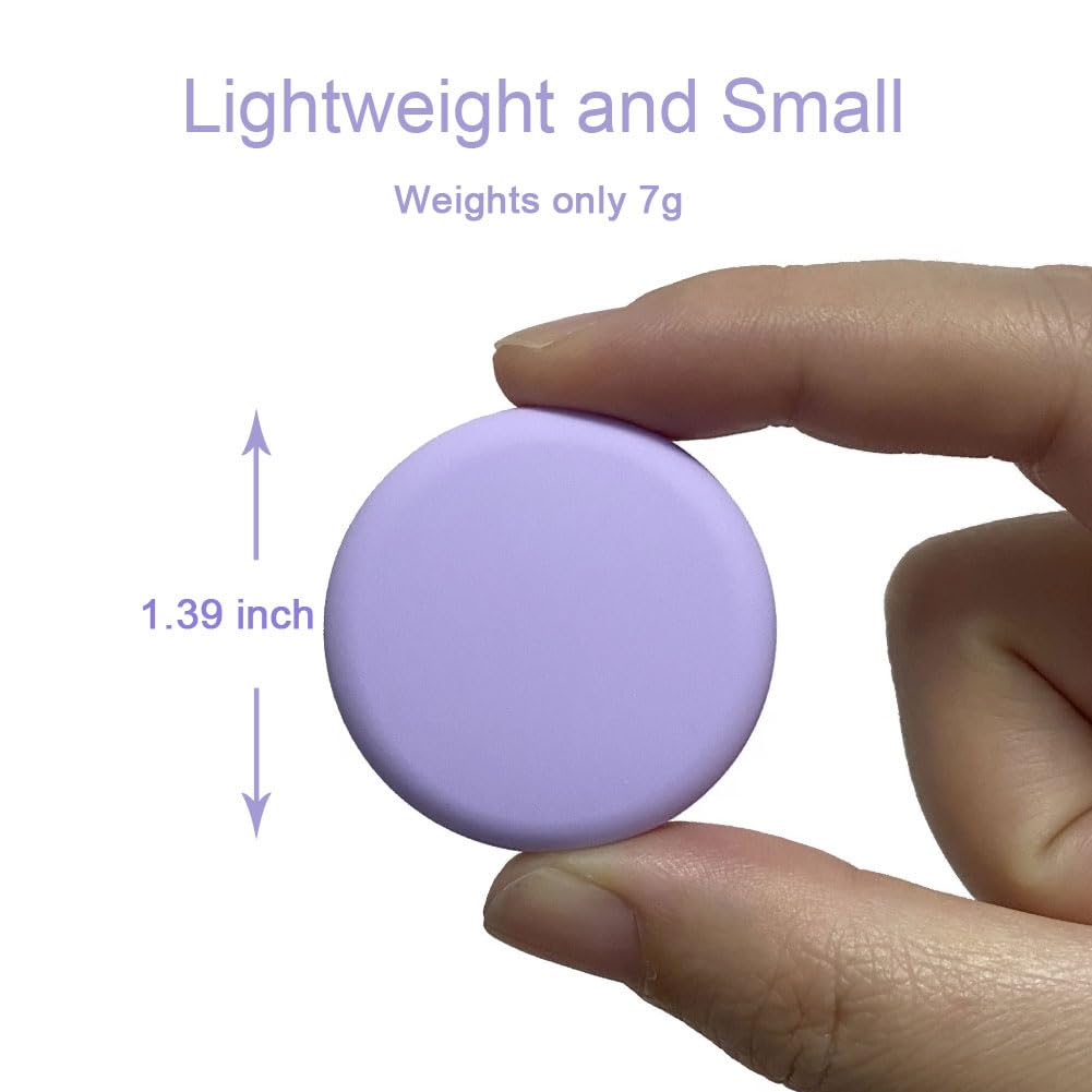 Alsukeay AirTag Holder 4 Pack Hidden Silicone Case with Safety Pins for Kids Elderly Pets Backpack Luggage Black Blue White Purple