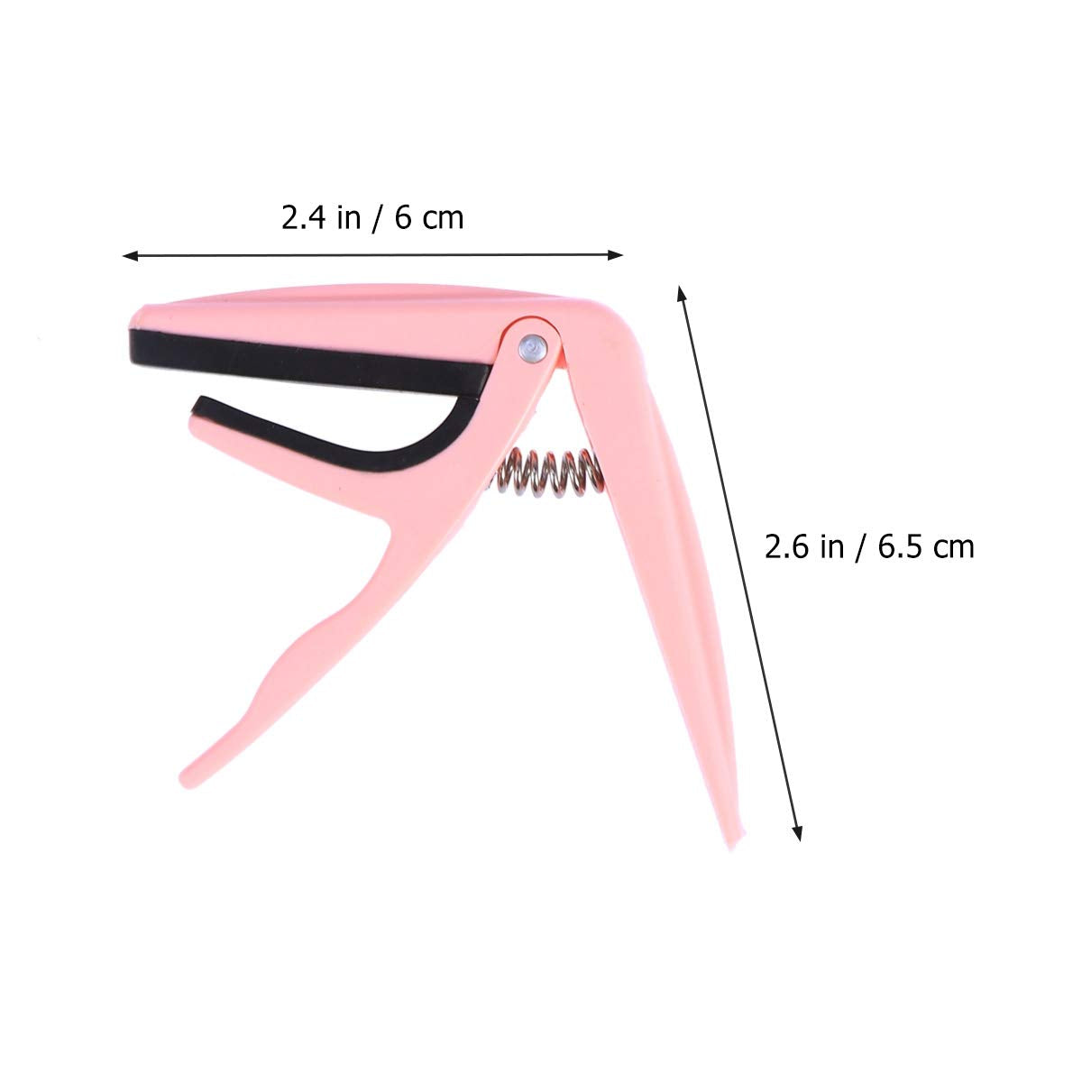 Professional Ukulele Capo Single Handed Ukelele Capo Zinc Alloy Guitar Parts Accessories (Pink)
