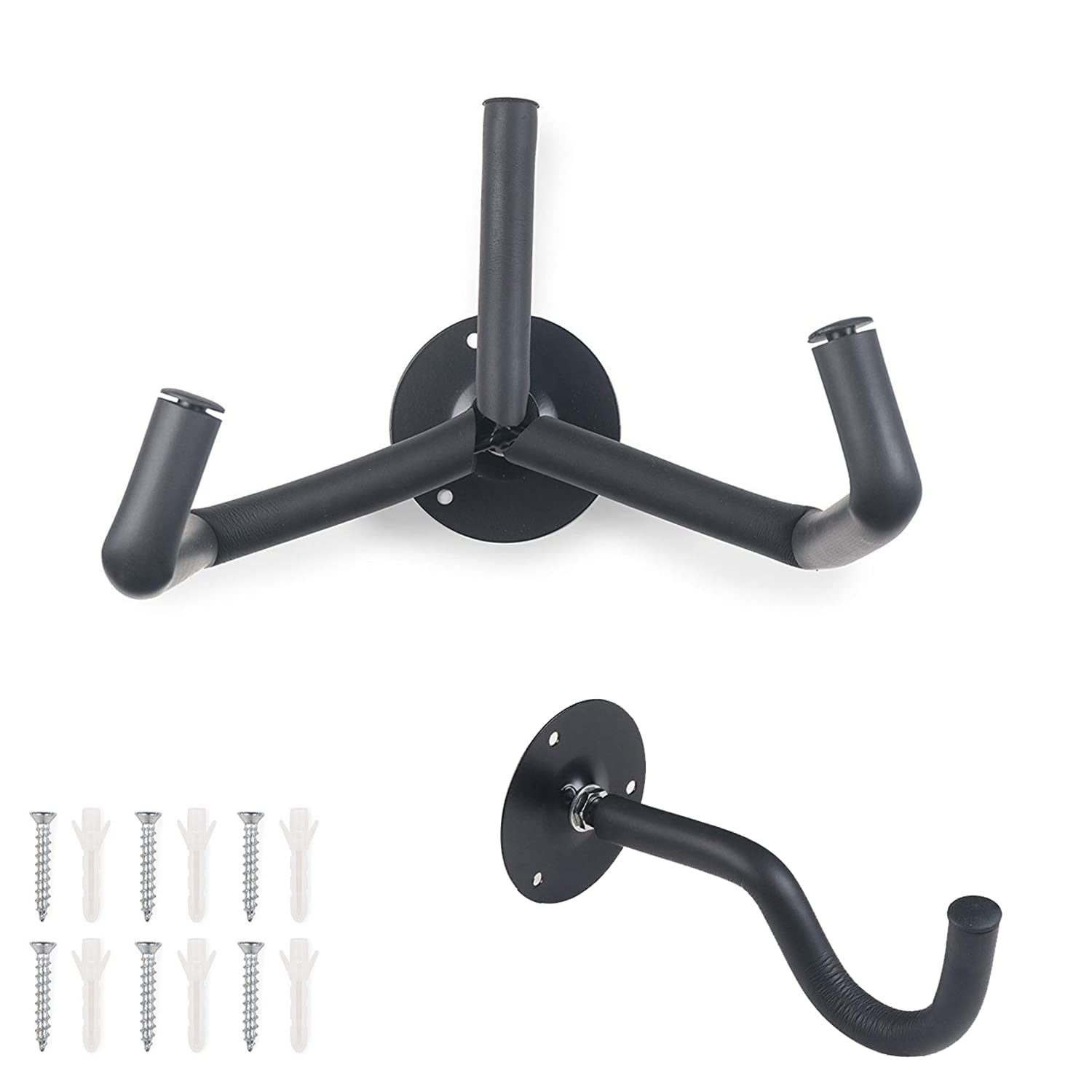 Jashem Guitar Wall Mount Acoustic Electric Classical Guitar, Ukulele, Banjo And Mandolin Wall Hanger Slat Wall Horizontal Guitar