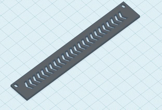 Ssms Eurorack 4Hp Vent Panelarrows   Black,