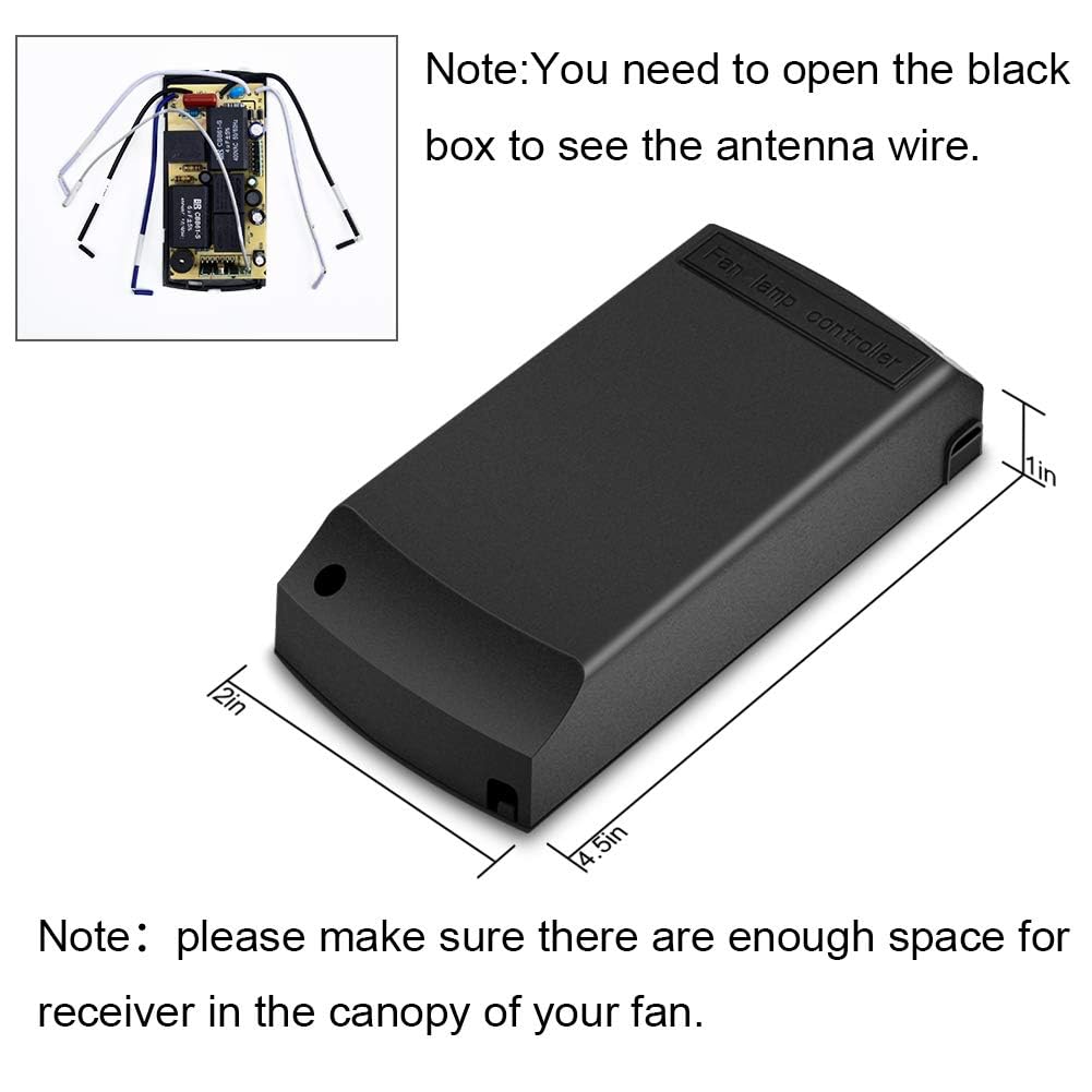Ceiling Fan Remote Control Kit, Timing Wireless Remote Control