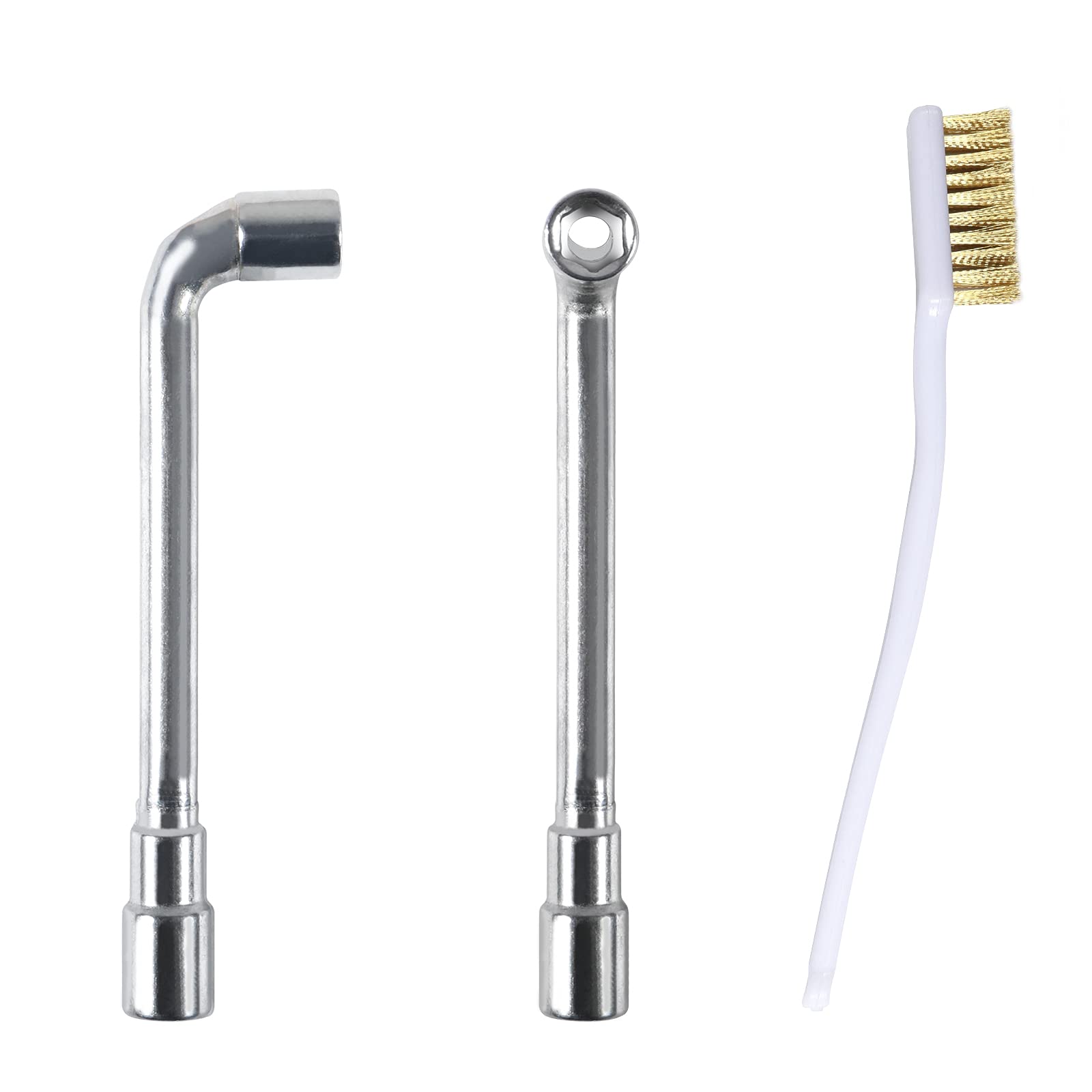 Atnsinc 6Mm 7Mm L Shaped Hexagonal Wrench Tool For Fixed Mk8 Ender 3 Brass Nozzle Included Copper Wire Toothbrush 3D Printer Acc