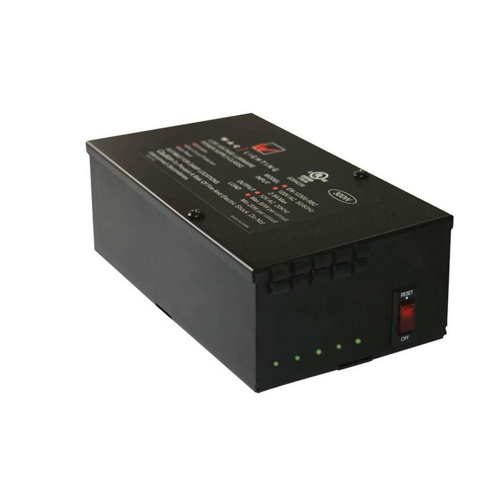 WAC Lighting EN-12120-RB2 120V Input 12V Output 120W Remote Enclosed Electronic Transformer, Black