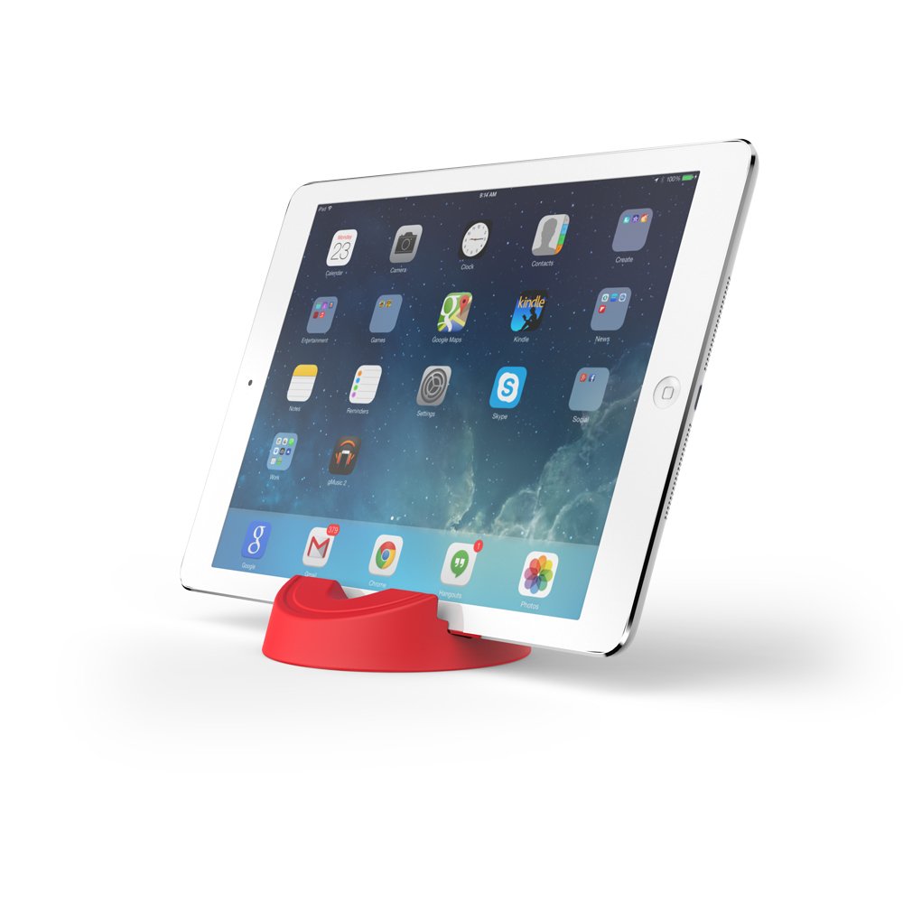 Gogo Industries Stump Stand For Ereaders, Ipads, Iphones, And Tablets   Red