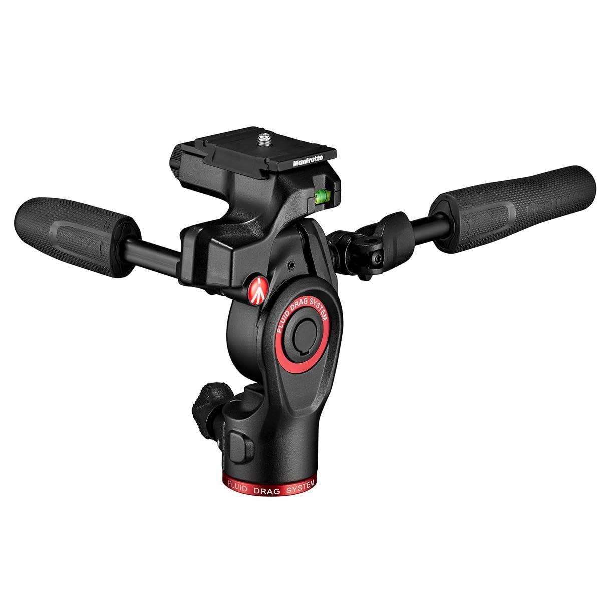 Manfrotto Befree 3 Way Live Camera Tripod Head, Aluminium, 6Kg Payload, For Travel Tripods, With Foldable Handles, Fluid Drag System, For Photo And Video, Vlogging Equipment (Mh01Hy 3Wus)