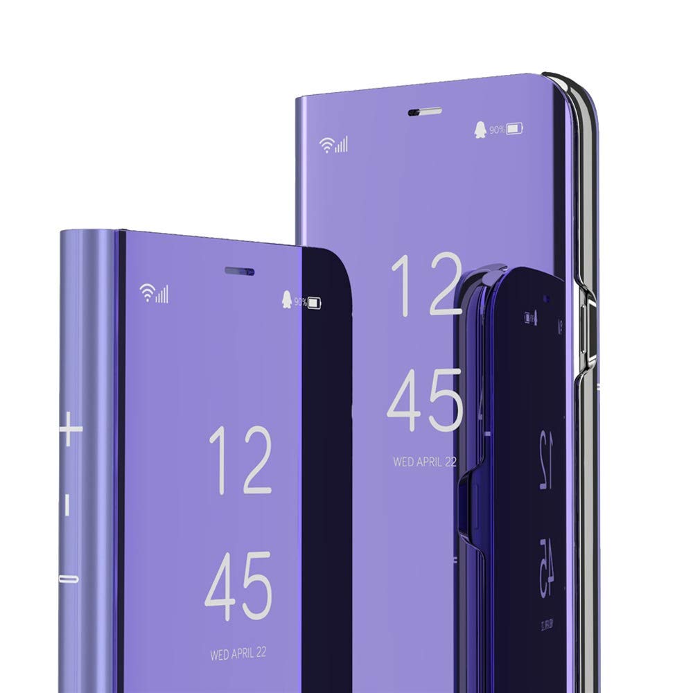 Samsung Galaxy Note 9 Case Cover Emaxeler Stylish Mirror Plating Flip Full Body Protective Reflection Ultra Thin Hard Anti-Scrat
