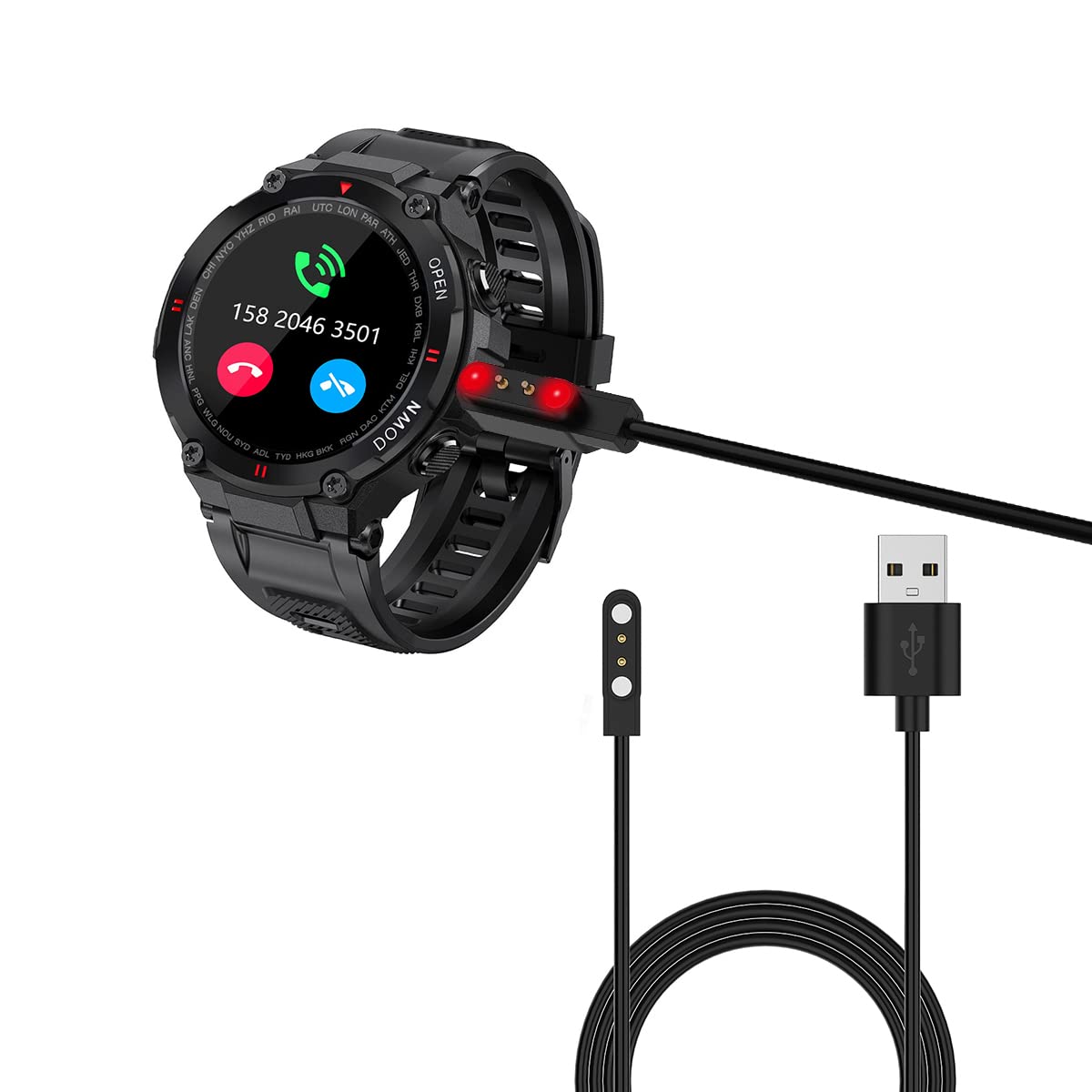 Military Smart Watch Charger K22 And K27 K28 Smartwatch Charging Cable For K22 Usb Cable