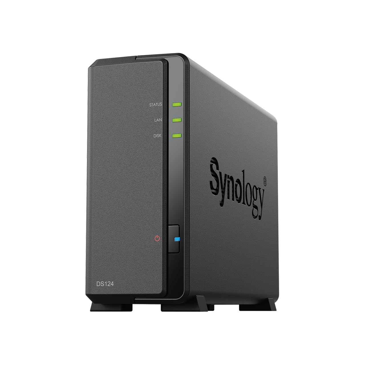 Synology Diskstation Ds124 1 Bay 3.5Inch Diskless 1Xgbe Nas (Tower), Realtek Rtd1619B Quad Core. 1.4Ghz, 1Gb Ram, 2Xusb3   2 Yr