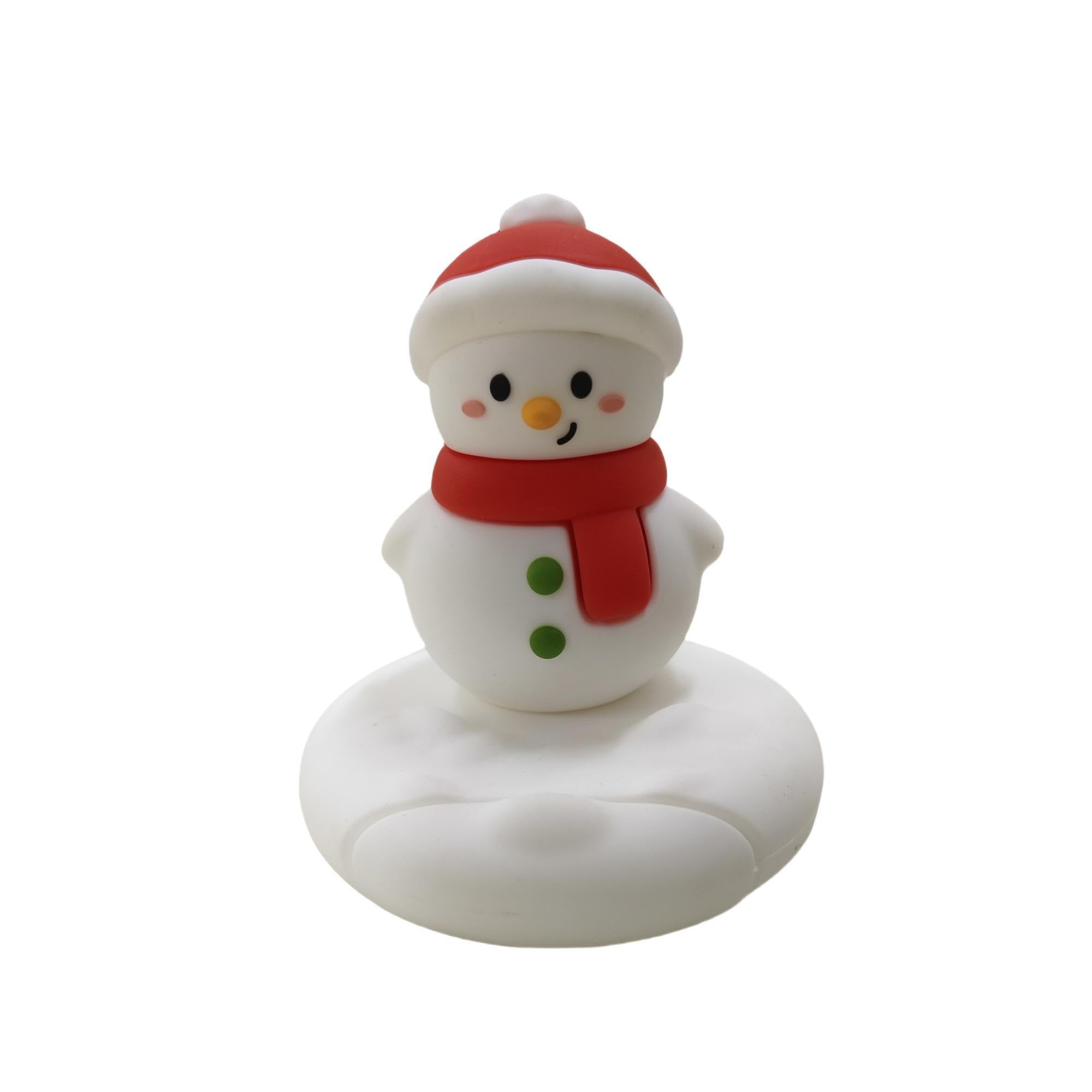 IZKOOKE Christmas Snowman Phone Stand Holder for Desk, Holiday Home Office Desktop Xmas Decorations, Cell Phone Support Ideal Gi