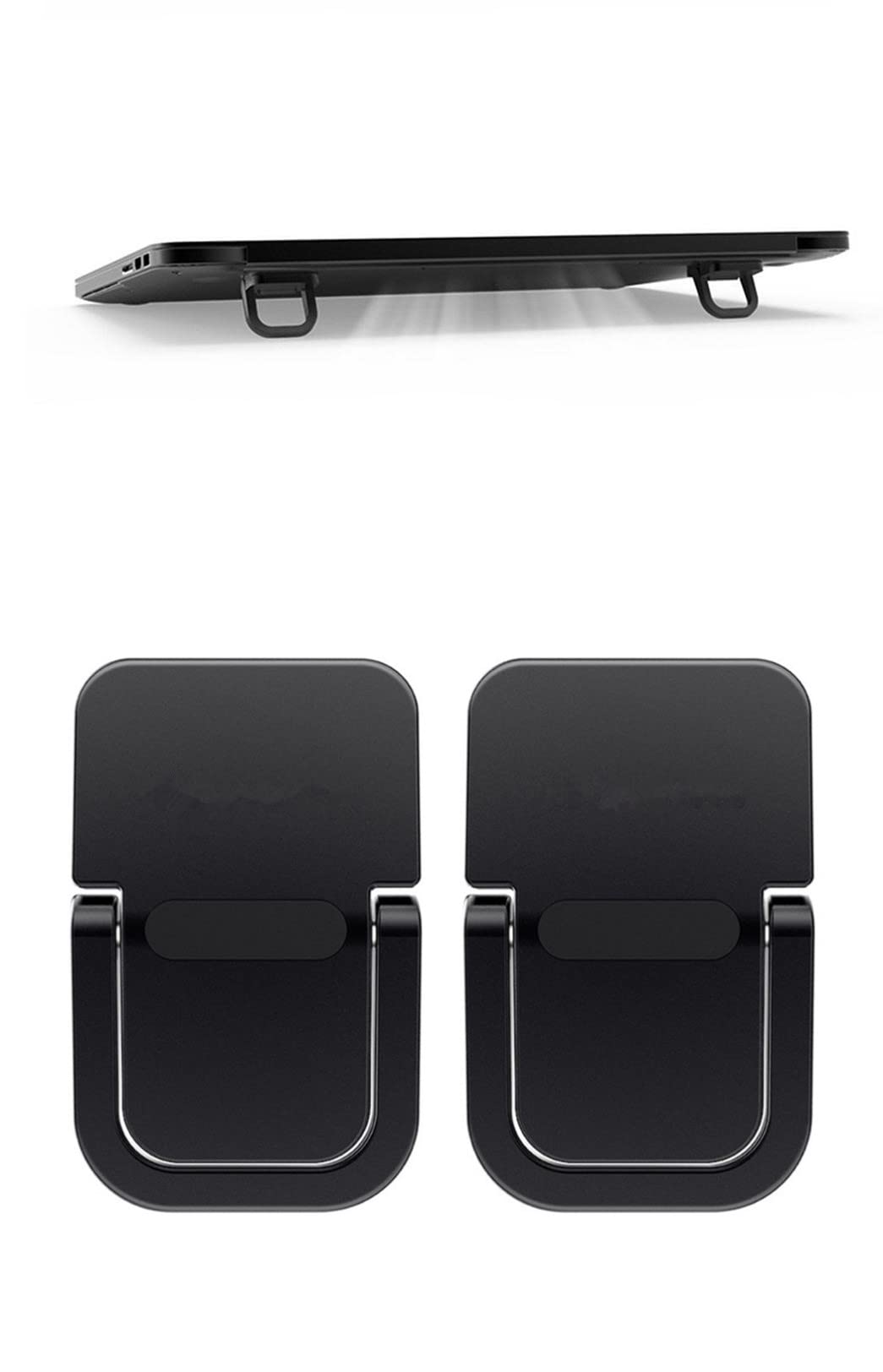 Keyboard Stand For Computer, Mini Invisible Laptop Kickstand For Desk Computer Keyboard Macbook Notebook Stand Riser Aluminum (2