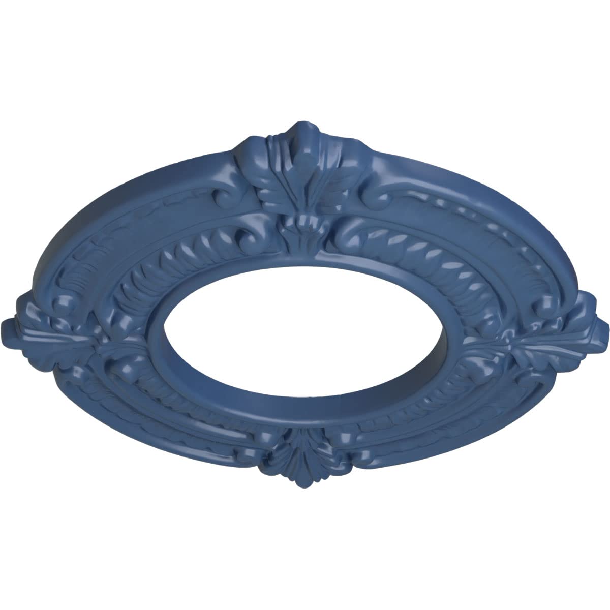 Ekena Millwork Cm09Bnamf Benson Ceiling Medallion, 9''Od X 4 1/8''Id X 5/8''P, Hand Painted Americana