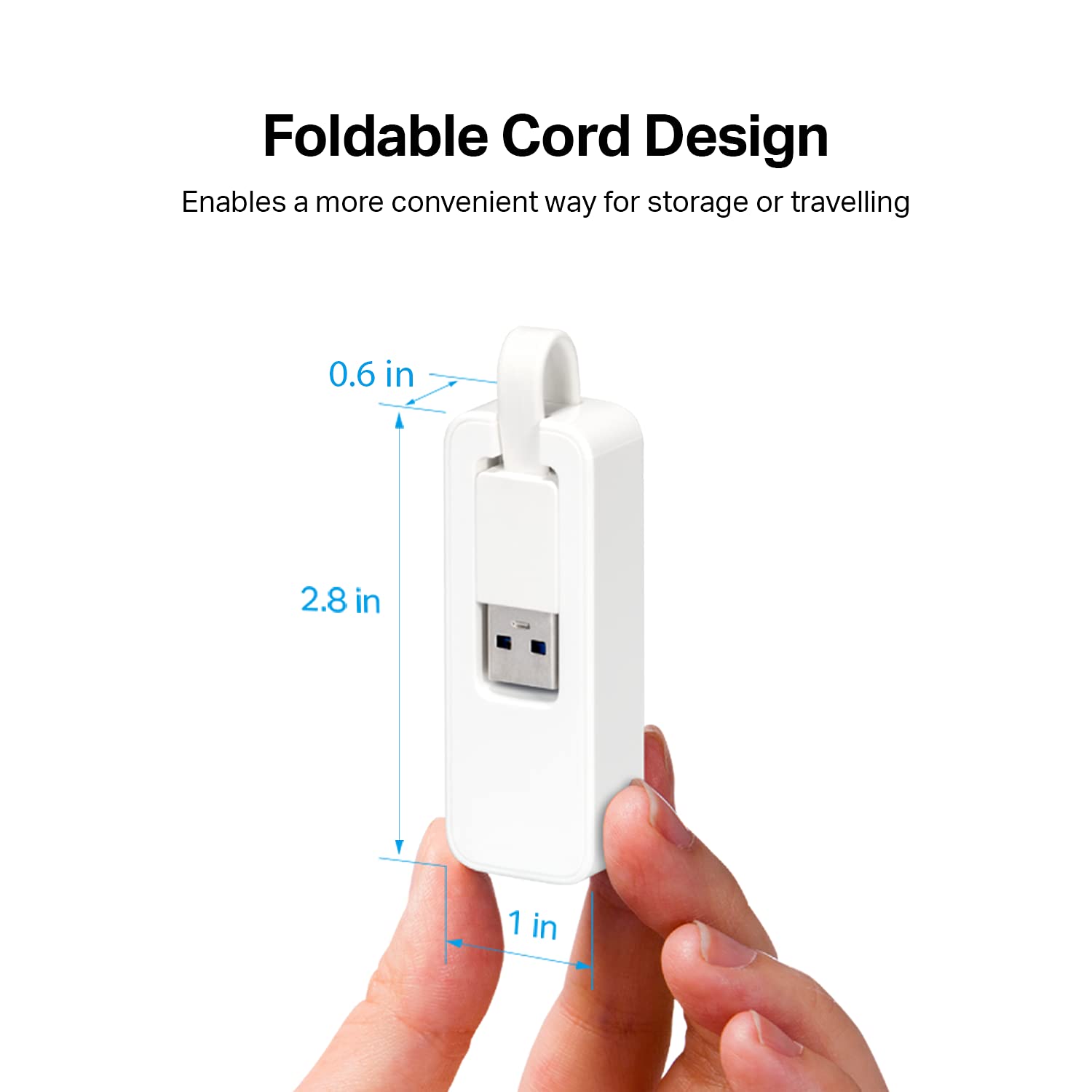 Tp Link Usb To Ethernet Adapter, Foldable Usb 3.0 To 10/100/1000 Gigabit Ethernet Lan Network Adapter, Support Windows 10/8.1/8/