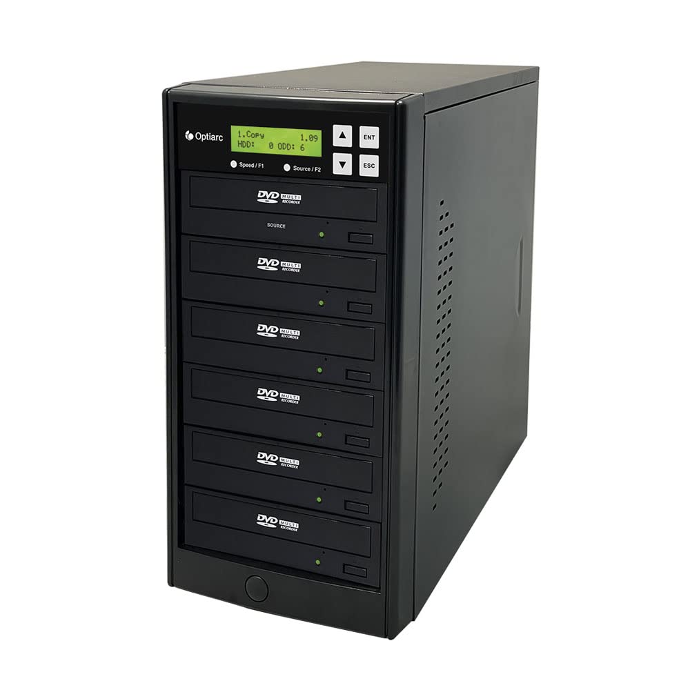 Optiarc 1 To 5 24X Burner M Disc Support Cd Dvd Duplicator   Standalone Copier Duplication Tower Opt S5T Dvd Bk