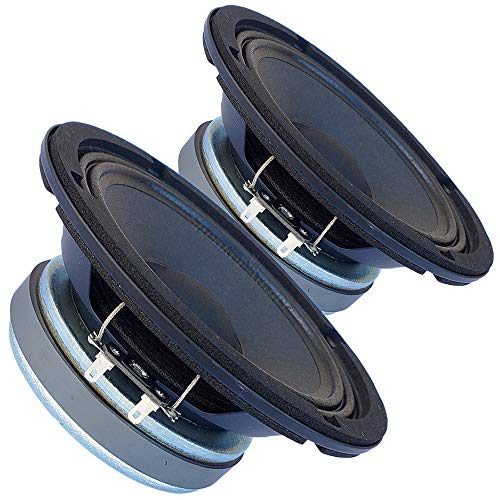 Pair Faital Pro 6Fe200 6.5' Midrange Woofer Voice Speaker 8 Ohm 260W 95Db 1.5Vc
