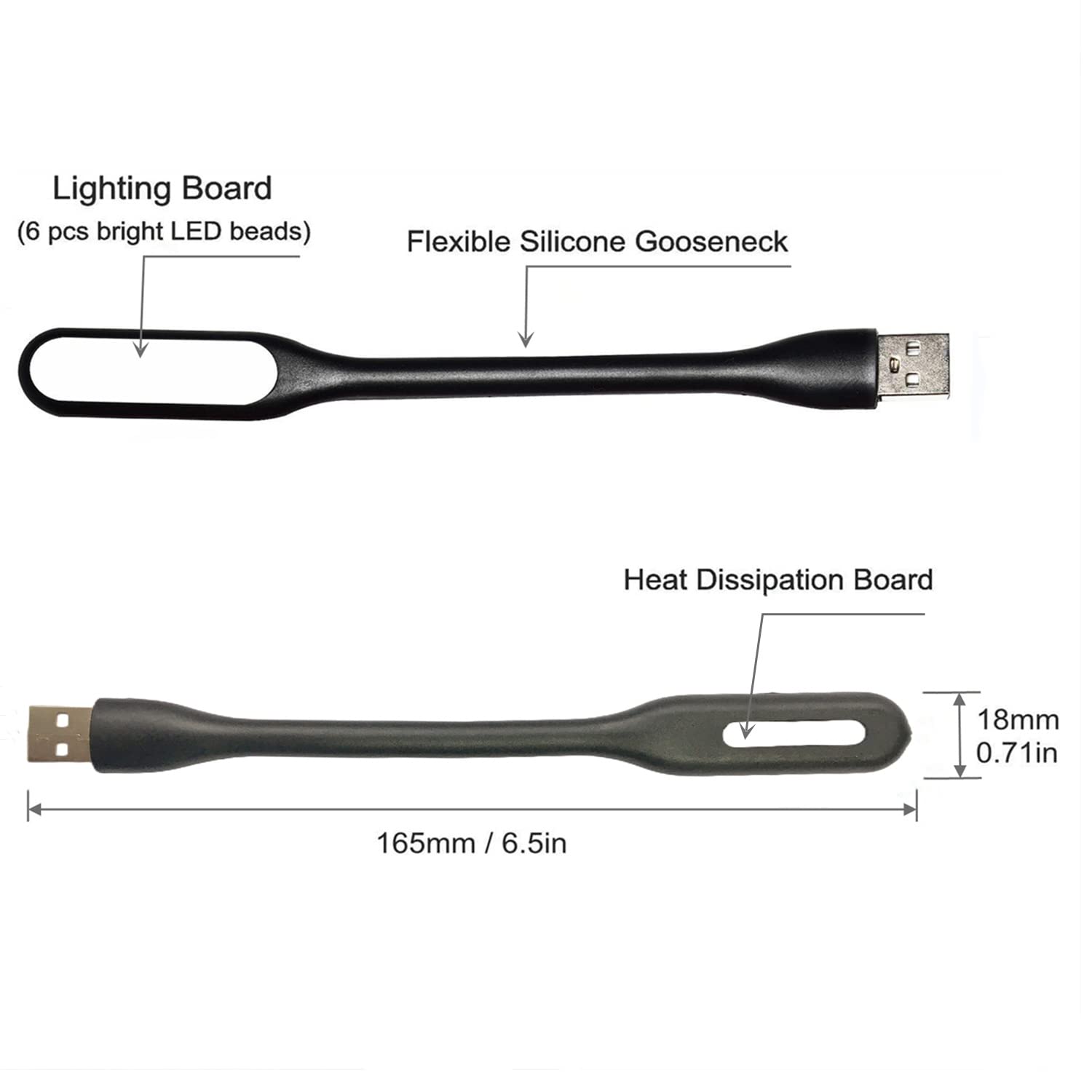 Kyfreshpower Flexible Mini Usb Led Lamp Light Portable Night Light Compatible For Power Bank, Laptop, Notebook, Reading, Compute