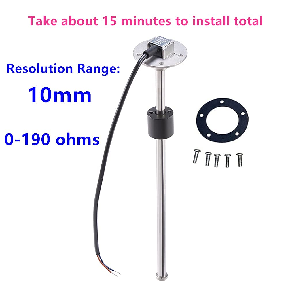 Aoditeck Marine Fuel Sending Unit For Boat Truck Car Vehicle Fuel Tank Sending Unit Fuel Level Sending Unit Gas Water Tank Sende