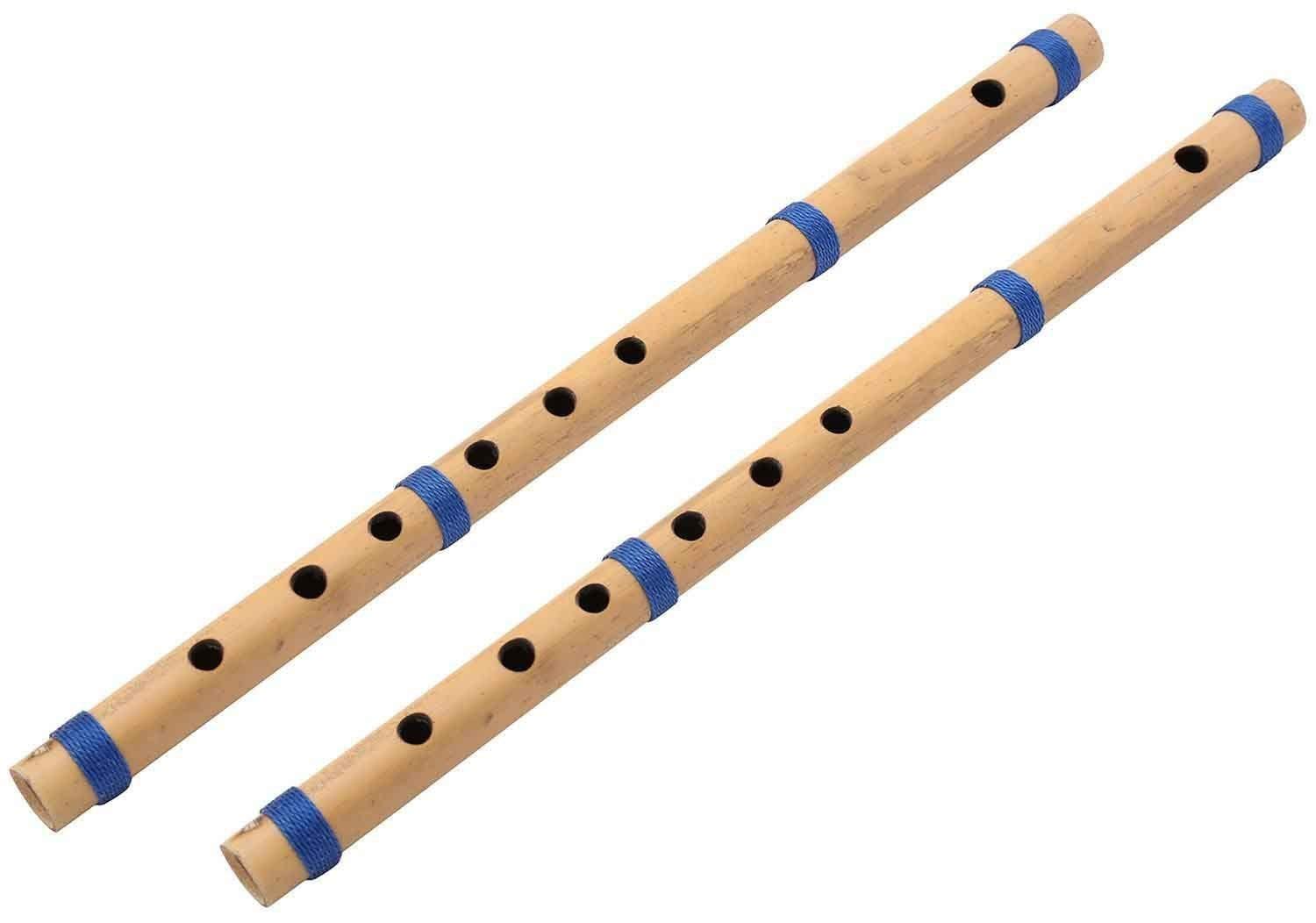 Music Mantra Set Of 2 Flute Bamboo C Scale (Natural)