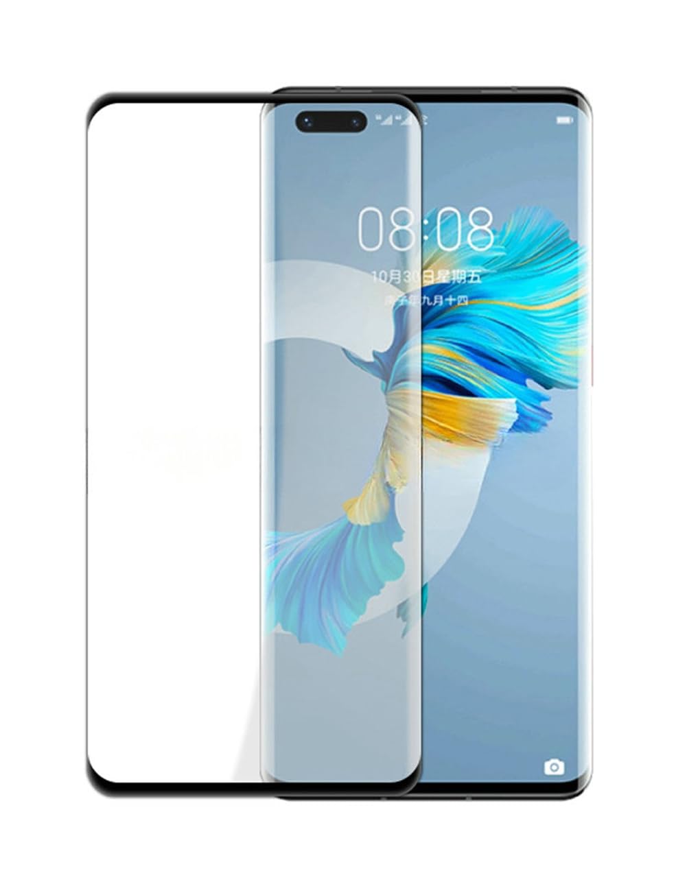 Kepuch 2 Pack Tempered Glass Screen Protector For Huawei Mate 40 Pro