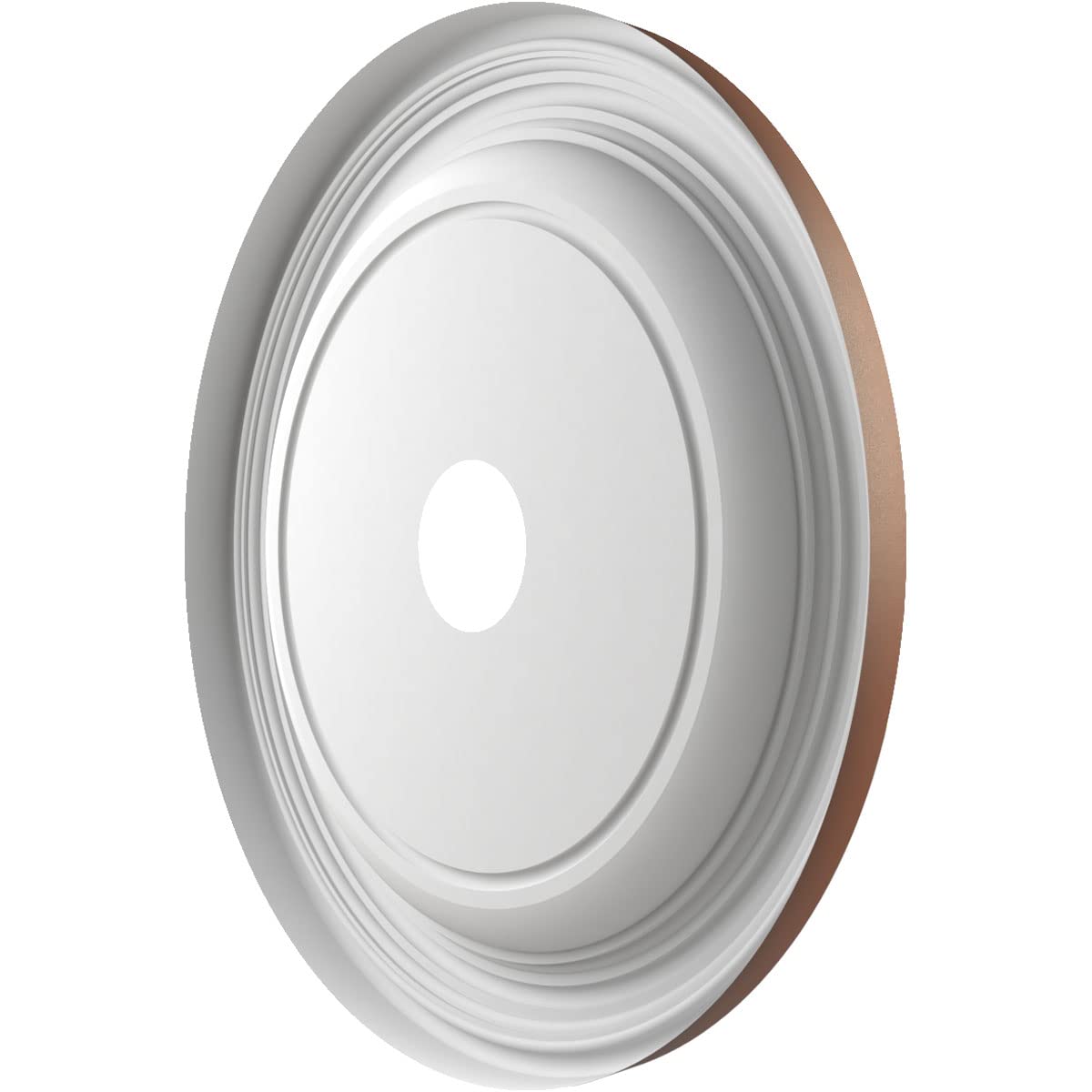Ekena Millwork 22Od X 3 1/2Id X 1 1/2P Traditional Thermoformed Pvc Ceiling Medallion (Fits Canopies Up To 13 1/2), Universal Ag