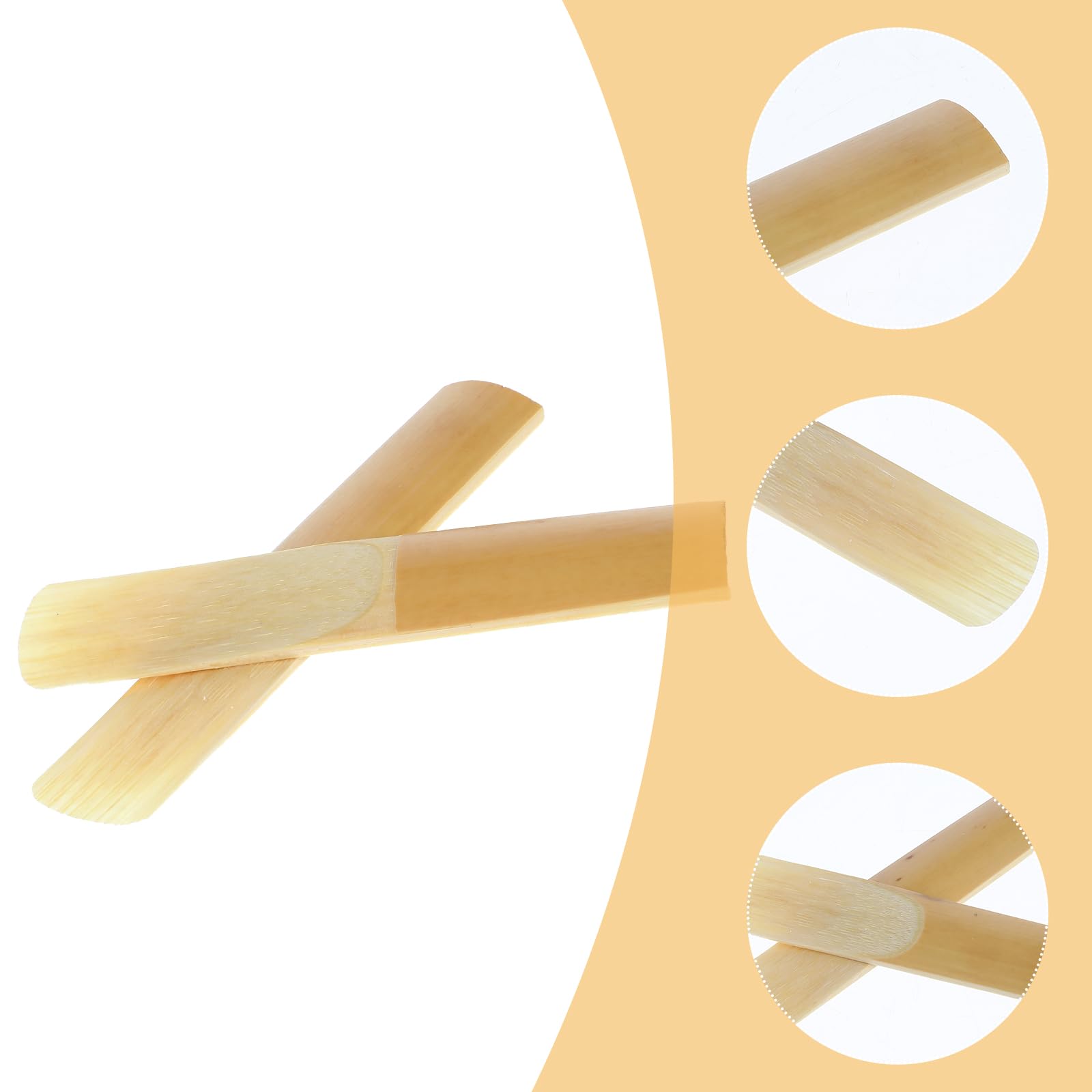 10Pcs Tenor Saxophone Reeds, Tenor Saxophone Accessories Strength 2.5 With Plastic Protective Cover, Orchestral Strings Accessor