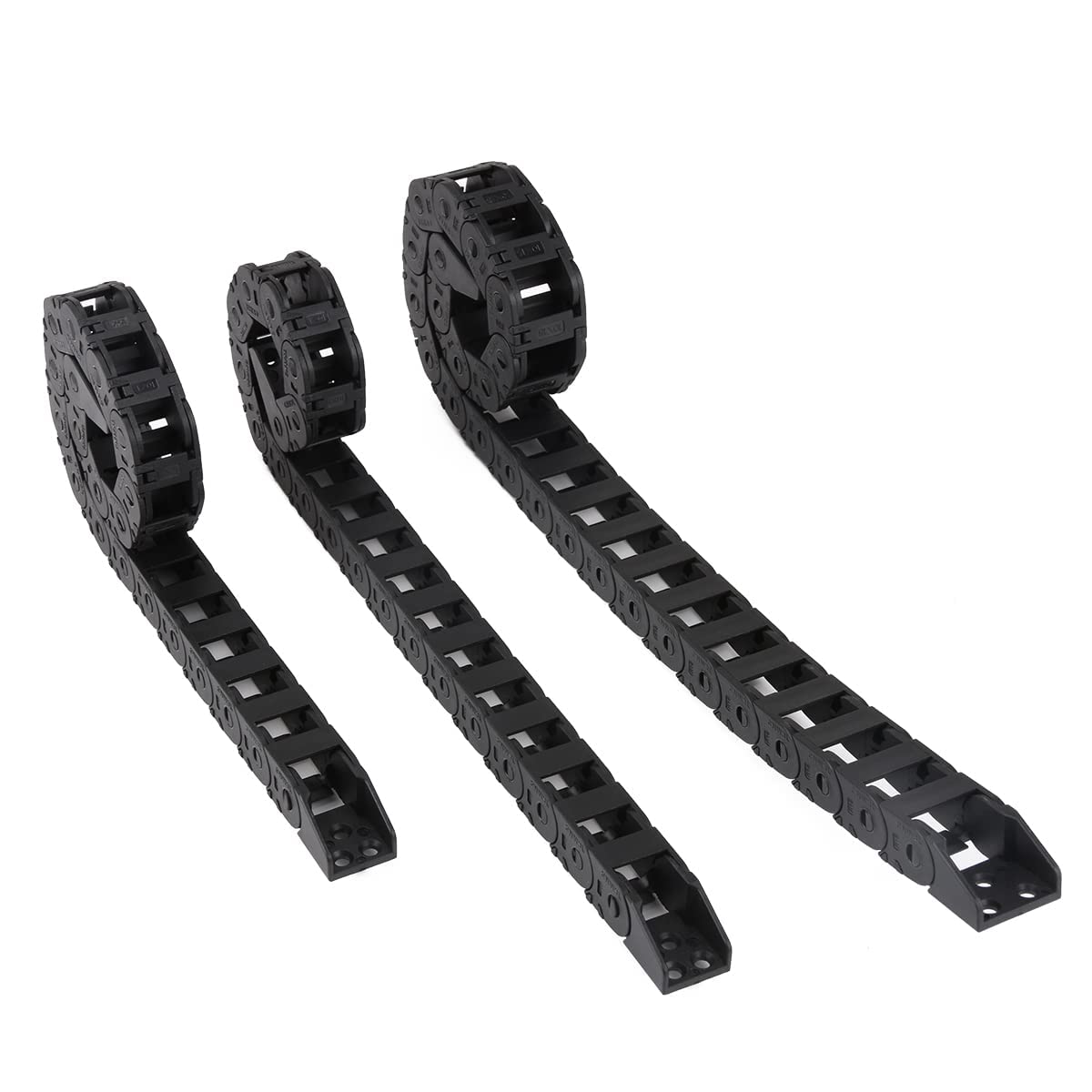 Fysetc 3D Printer Vorn 2.4 350Mm Build Cable Chain Set Open Tank Drag Chains 2Pcs 10X11Mm Style+1Pcs 10X15Mm Style Bridge Type W