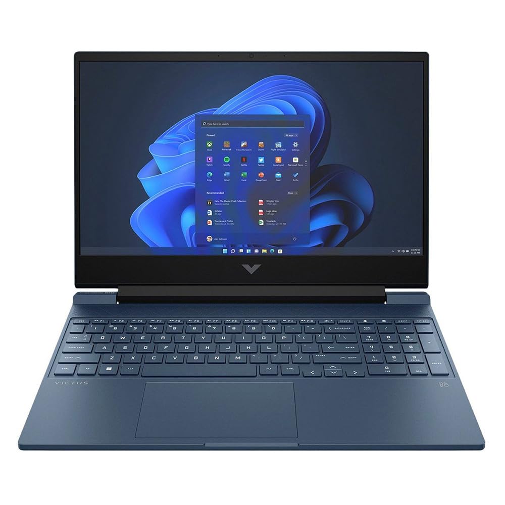 HP Victus 15.6 Full HD 144Hz Gaming Laptop Intel Core i512450H 12th Gen 4.4 GHz 8GB/512GB SSD Win 11 Home Performance Blue 9T9