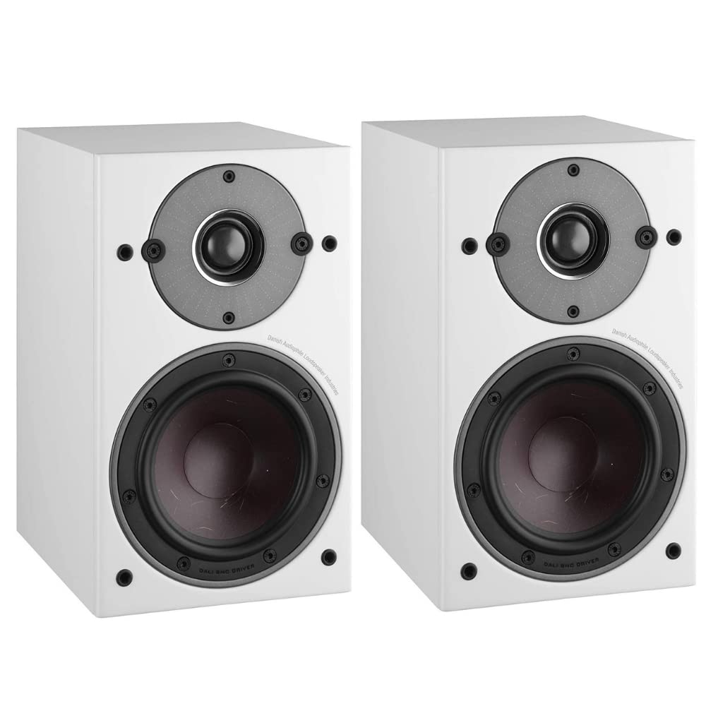 Dali Oberon 1 Bookshelf Speakers   White (Pair)